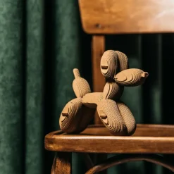 Puzzle sculpture 3D en carton - Chien Ballon -<Cartonic Online