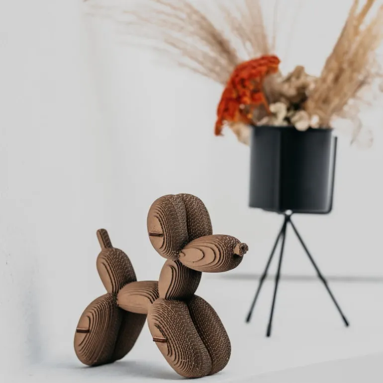 Puzzle sculpture 3D en carton - Chien Ballon -<Cartonic Online