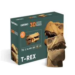 Puzzle sculpture 3D en carton - T-Rex -<Cartonic Online