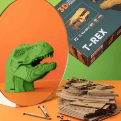 Puzzle sculpture 3D en carton - T-Rex -<Cartonic Online
