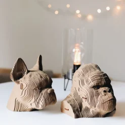Puzzle sculpture 3D en carton - Bulldog -<Cartonic Flash Sale