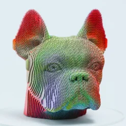 Puzzle sculpture 3D en carton - Bulldog -<Cartonic Flash Sale