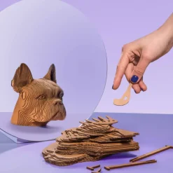 Puzzle sculpture 3D en carton - Bulldog -<Cartonic Flash Sale