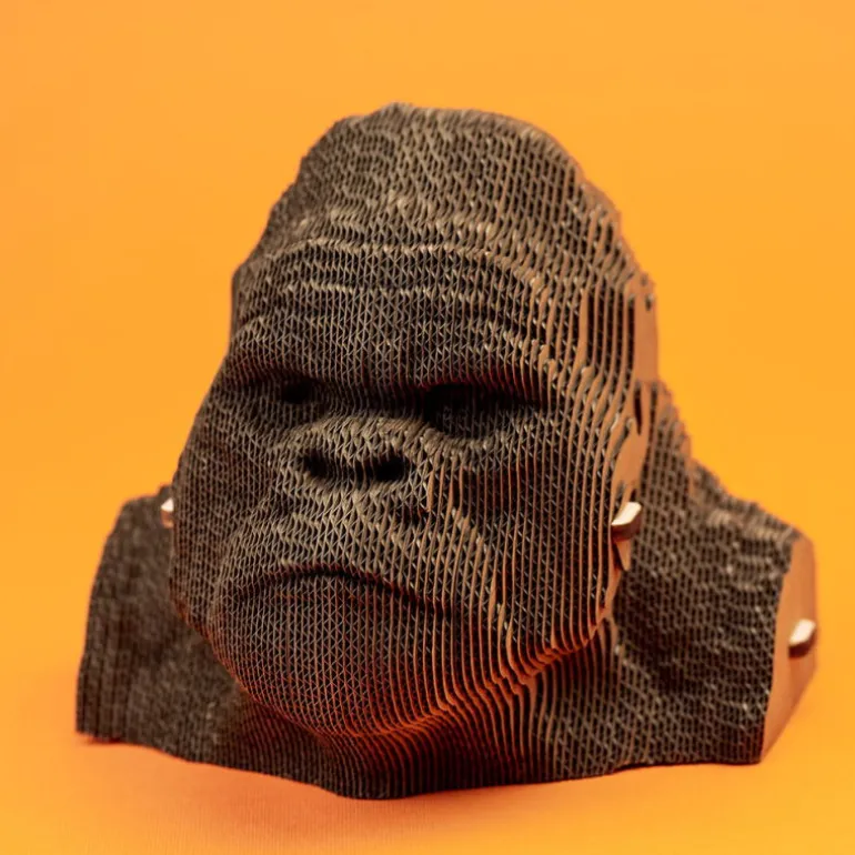 Puzzle sculpture 3D en carton - Gorille -<Cartonic Cheap