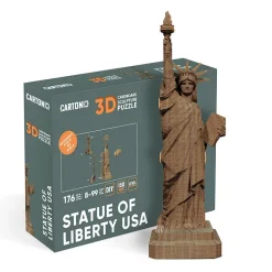 Puzzle sculpture 3D en carton - Statue de la Liberté -<Cartonic Clearance
