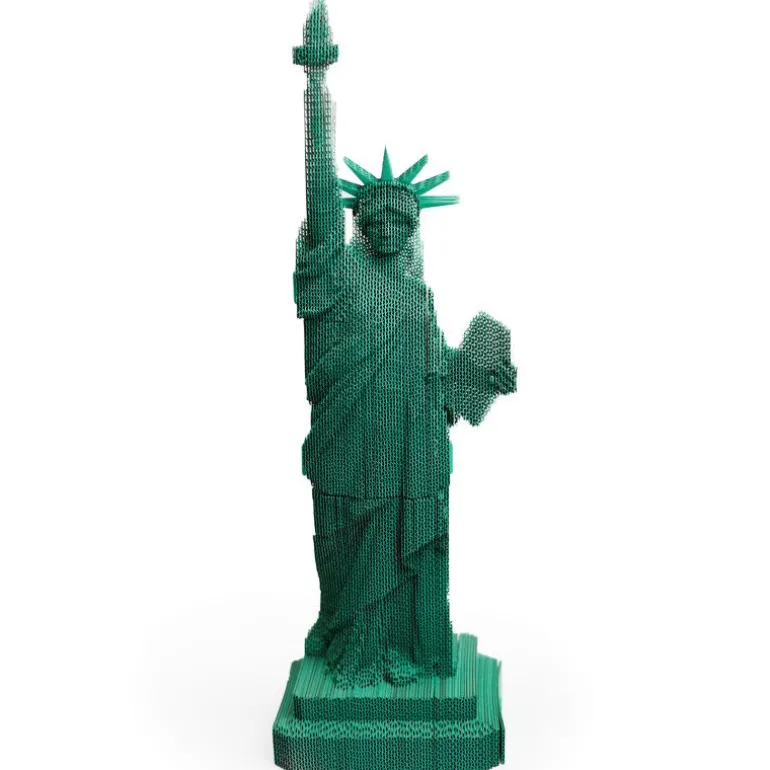 Puzzle sculpture 3D en carton - Statue de la Liberté -<Cartonic Clearance