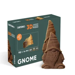 Puzzle sculpture 3D en carton - Gnome -<Cartonic Shop