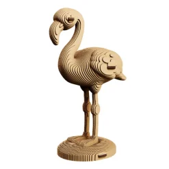 Puzzle sculpture 3D en carton - Flamant rose -<Cartonic Best