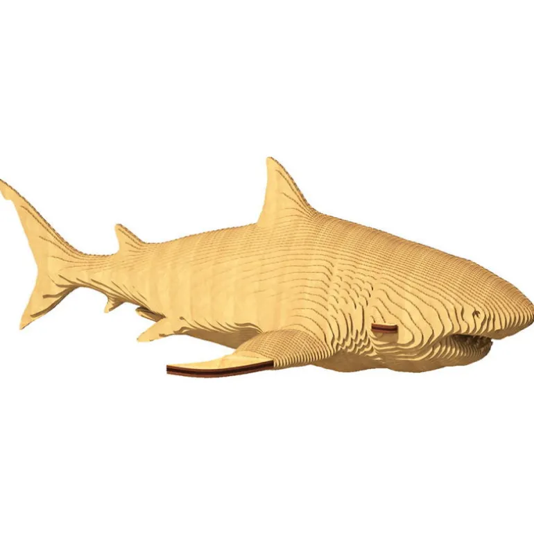 Puzzle sculpture 3D en carton - Requin -<Cartonic Shop