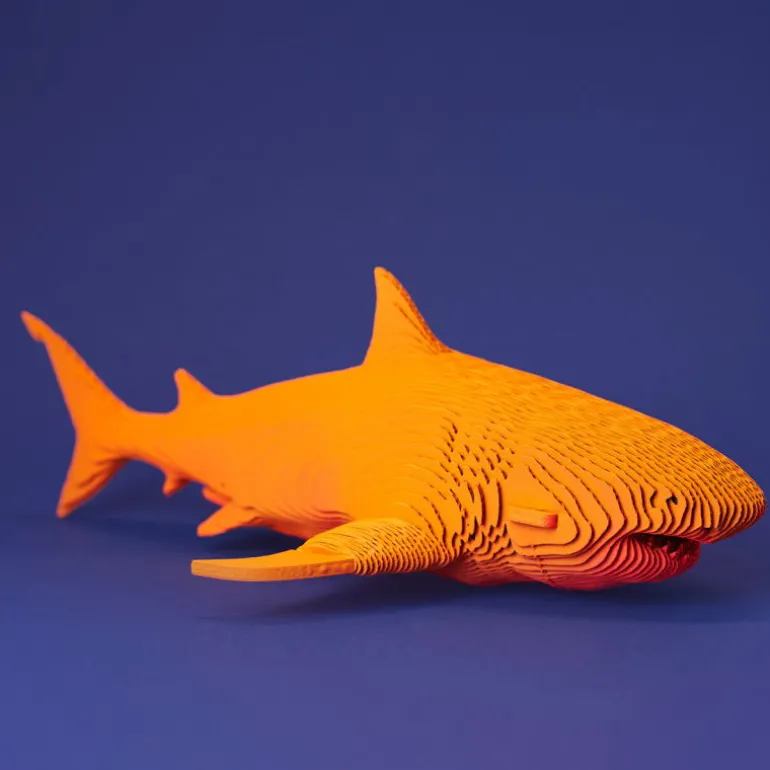 Puzzle sculpture 3D en carton - Requin -<Cartonic Shop