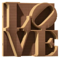 Puzzle sculpture 3D en carton - Love -<Cartonic Cheap