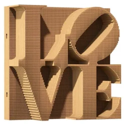 Puzzle sculpture 3D en carton - Love -<Cartonic Cheap