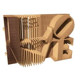 Puzzle sculpture 3D en carton - Love -<Cartonic Cheap