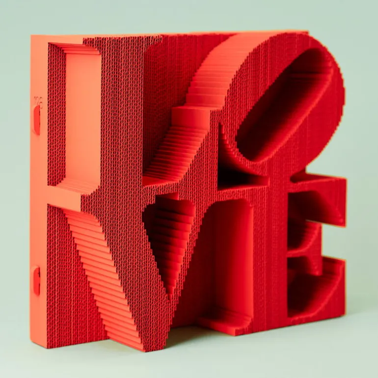 Puzzle sculpture 3D en carton - Love -<Cartonic Cheap