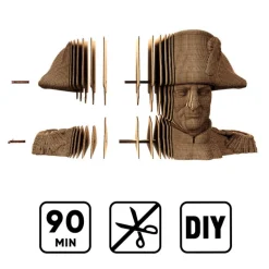 Puzzle sculpture 3D en carton - Napoléon Bonaparte -<Cartonic Clearance