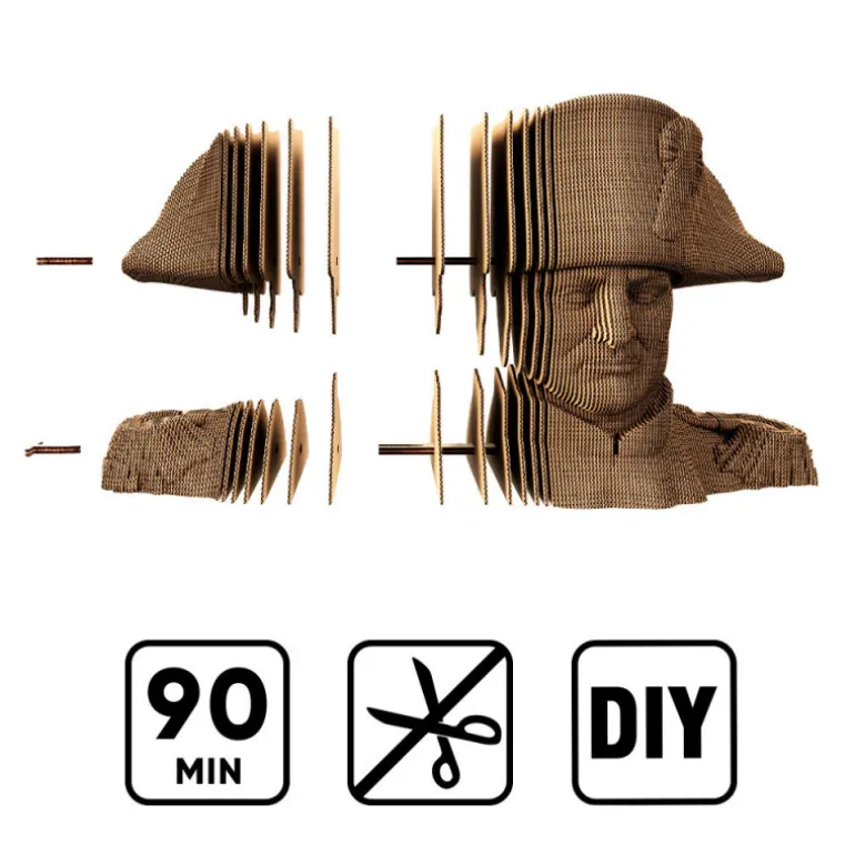 Puzzle sculpture 3D en carton - Napoléon Bonaparte -<Cartonic Clearance