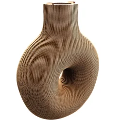 Puzzle sculpture 3D en carton - Vase nordique -<Cartonic Cheap