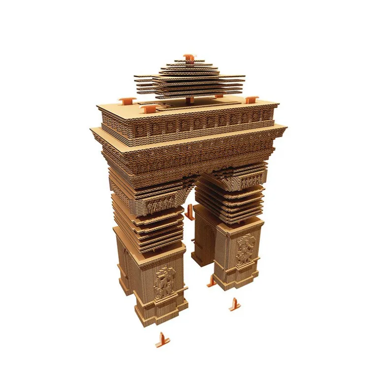 Puzzle sculpture 3D en carton - Arc de triomphe -<Cartonic Discount
