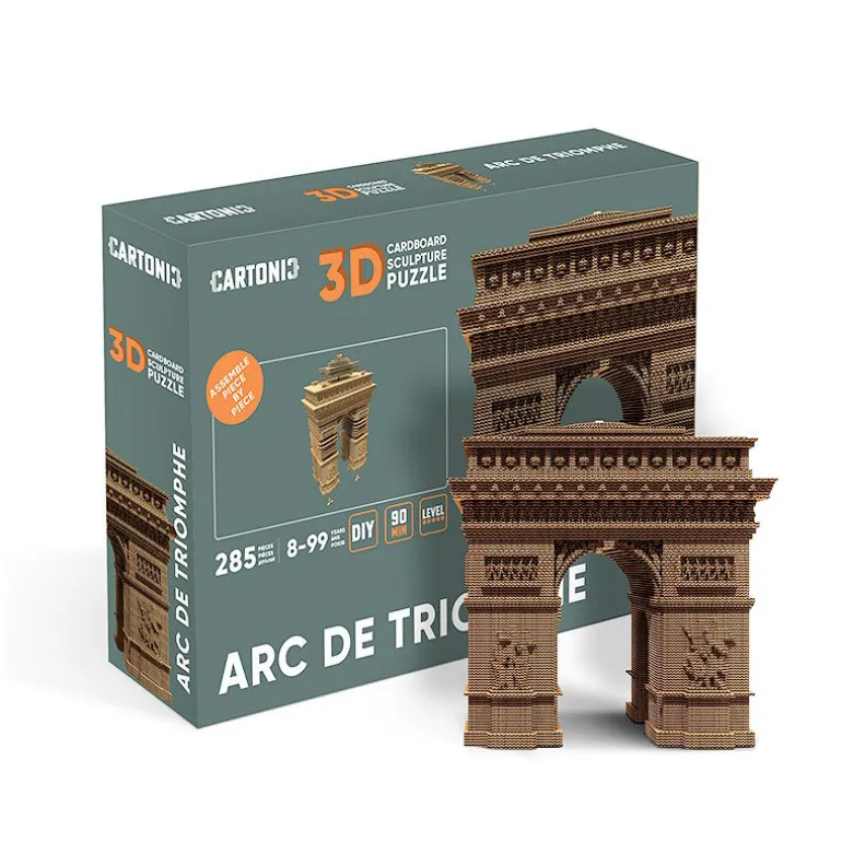Puzzle sculpture 3D en carton - Arc de triomphe -<Cartonic Discount