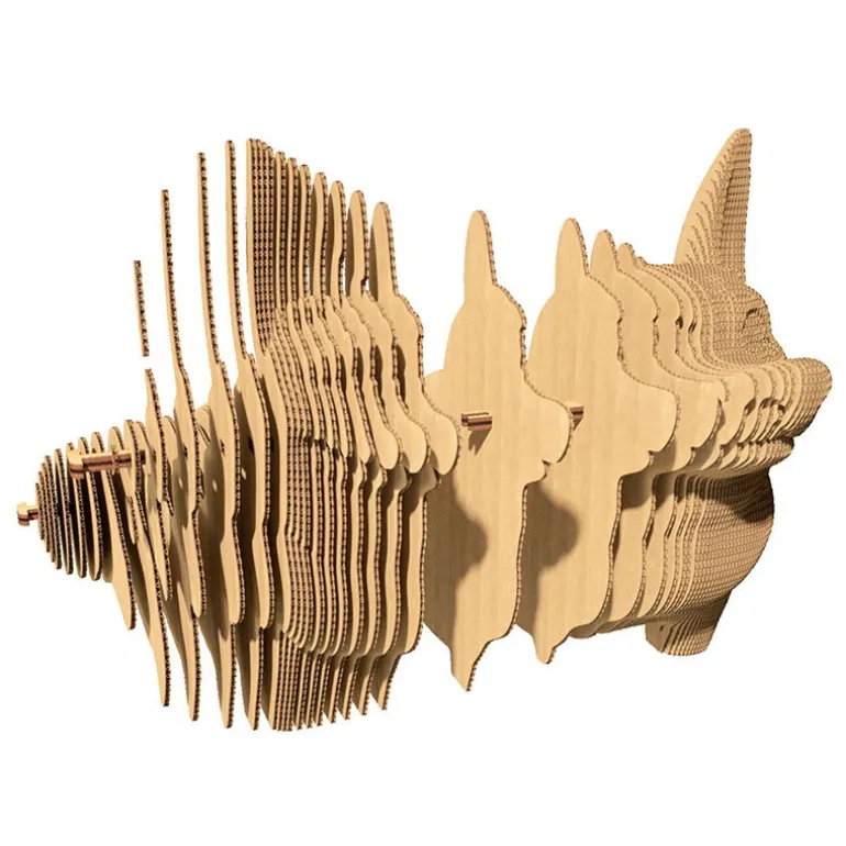 Puzzle sculpture 3D en carton - Chien Corgi -<Cartonic Fashion