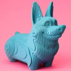 Puzzle sculpture 3D en carton - Chien Corgi -<Cartonic Fashion