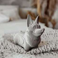 Puzzle sculpture 3D en carton - Chien Corgi -<Cartonic Fashion