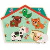 Puzzle sonore en bois 'Ouaf woof' 1707<Djeco Clearance
