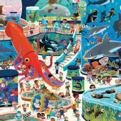 Puzzle Une journée au Parc zoologique marin 48 pcs<Crocodile Creek Sale