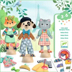 "Bonjour Paris" Collage pour enfant 9849<Djeco Sale