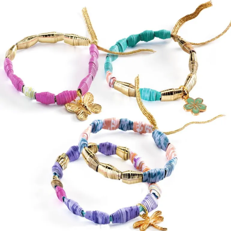 "Chics et dorés" Perles de papier et bracelets à créer DIY 7972<Djeco Store