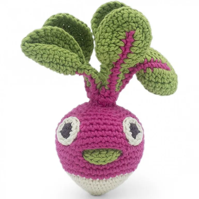 "Kit mini veggy" hochets pour bébé en crochet en coton bio The veggy toys<MyuM Shop