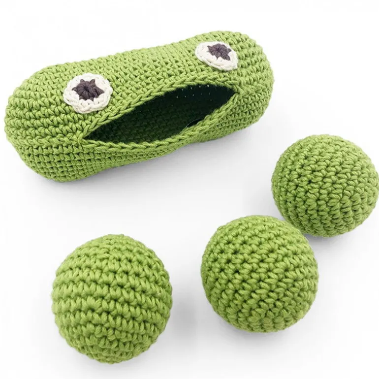 "Kit mini veggy" hochets pour bébé en crochet en coton bio The veggy toys<MyuM Shop