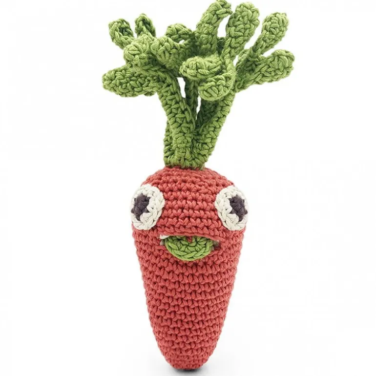 "Kit mini veggy" hochets pour bébé en crochet en coton bio The veggy toys<MyuM Shop