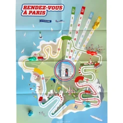 "Rendez-vous à Paris" Plateau de jeu Bernard et Eddy<Bernard & Eddy Best