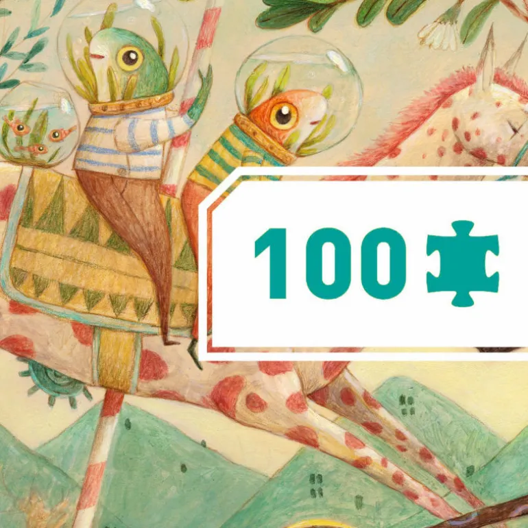 "Wonderful Ride" Puzzle gallery 100 pcs 7681<Djeco Fashion