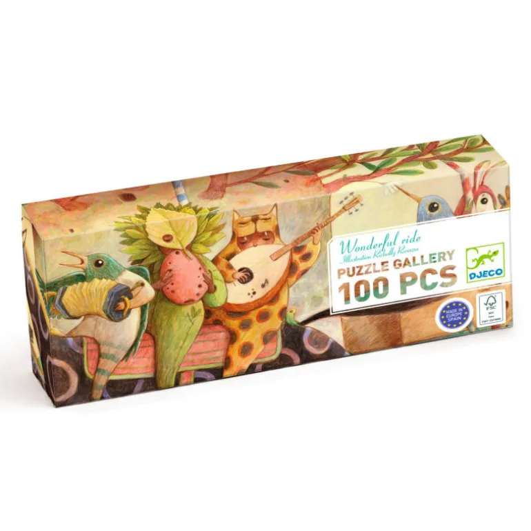 "Wonderful Ride" Puzzle gallery 100 pcs 7681<Djeco Fashion