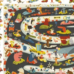 Rallye automobile, puzzle observation 54 pcs 7564<Djeco Flash Sale