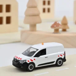 Renault Kangoo Van 2023 Blanc avec bandes signalétiques rouges, voiture 1-64<NOREV Best Sale