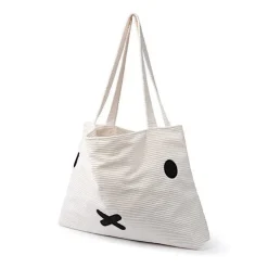 Sac cabas Miffy en velours côtelé blanc crème<Peluches Miffy & Snoopy Outlet