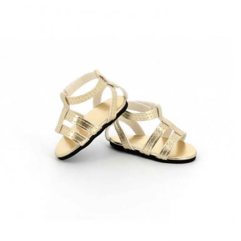 Sandales dorées pour poupées de 39 à 48 cm<Petitcollin Cheap