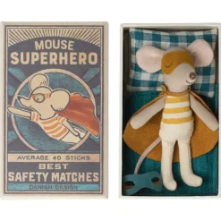 Souris super-héros dans sa boîte<Maileg New