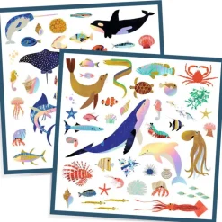 Stickers métallisés "Océan" 9278<Djeco New