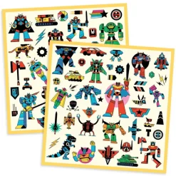 Stickers métallisés "Robots" 9276<Djeco Fashion