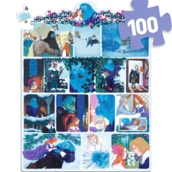 Story puzzle La Belle et la Bête 100 pcs 7055<Djeco Sale