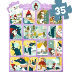 Story puzzle Le Petit Chaperon rouge 35 pcs 7050<Djeco Sale