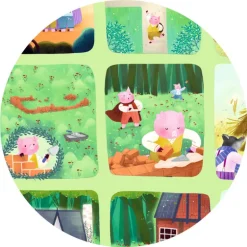Story puzzle Les 3 Petits Cochons 35 pcs 7051<Djeco Online