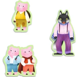 Story puzzle Les 3 Petits Cochons 35 pcs 7051<Djeco Online