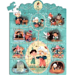 Story puzzle Pinocchio 54 pcs 7052<Djeco Online
