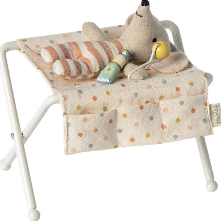 Table à langer pour bébé souris - Blanc cassé<Maileg Sale