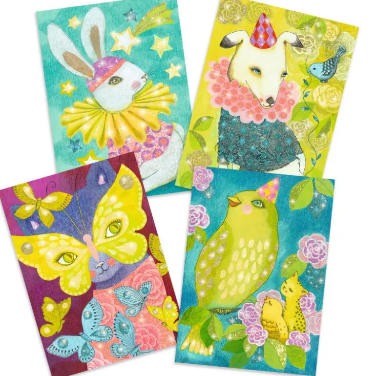 Tableaux à pailleter "Le carnaval des animaux" 9524<Djeco Shop